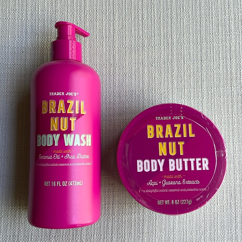 Trader Joe’s Brazil nut body wash and body butter set